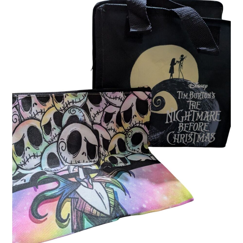 Disney Nightmare Before Christmas Mini Tote Bag + Zipper Pouch Set